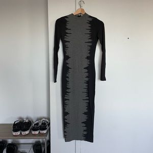 Tie dye H&m black dress